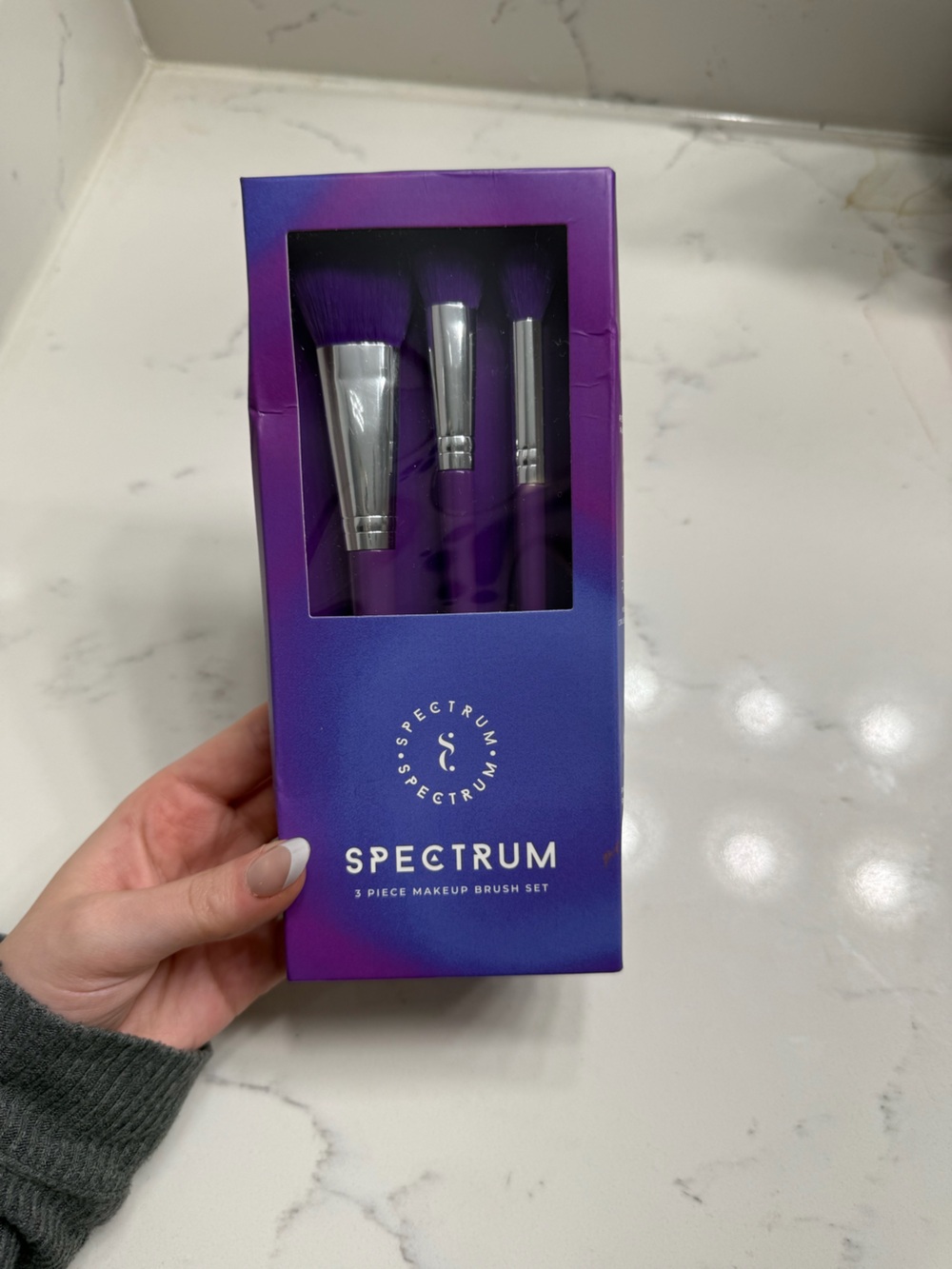 Spectrum Collections 3 Piece Makeup Brush Set – NEW/Sealed in Box 💜